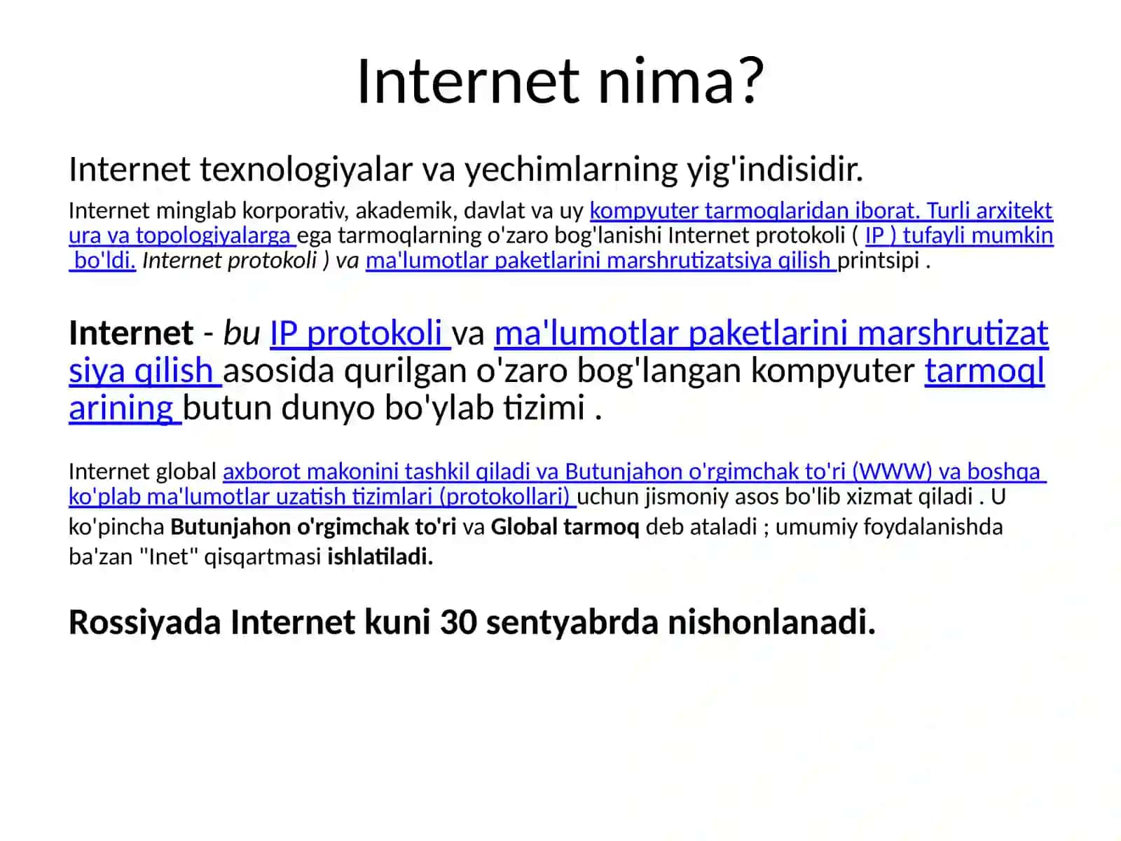 Internet va WEB tarixi 2
