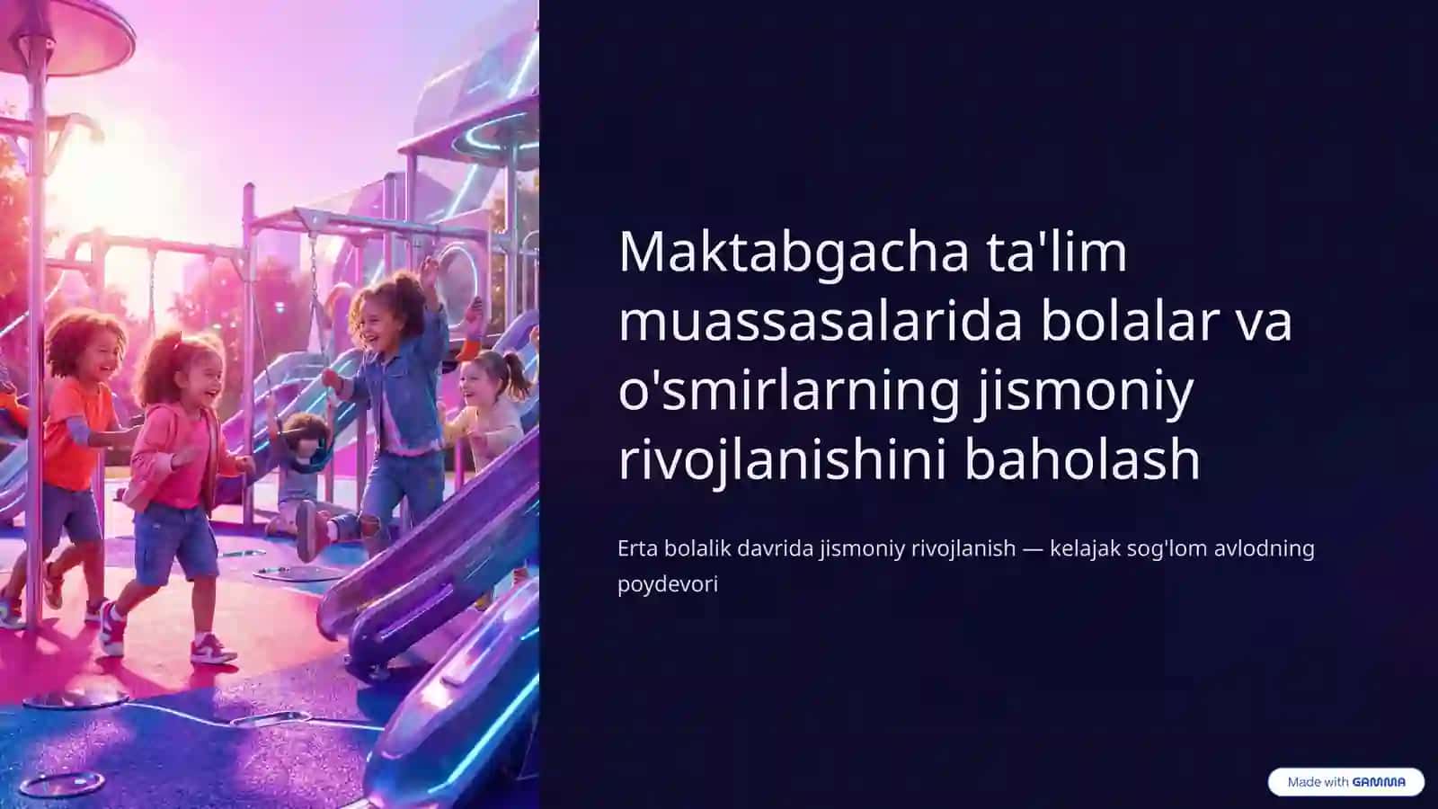 Maktabgacha ta’lim muassasalarida bolalar va o'smirlarning jismoniy rivojlanishini baholash 2