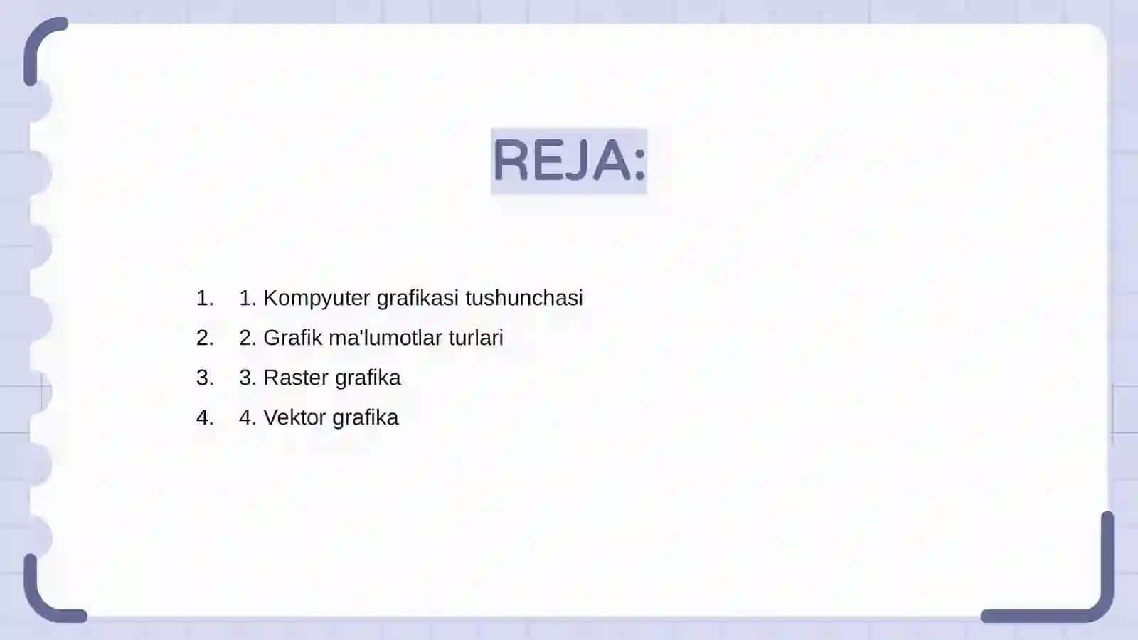 Kompyuter grafikasi va uning turlari 2