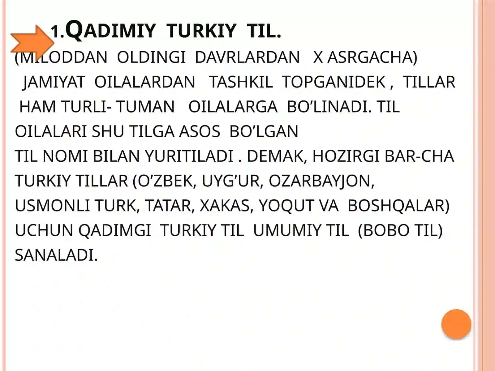 O’zbek adabiy tilining taraqqiyot bosqichlari 2