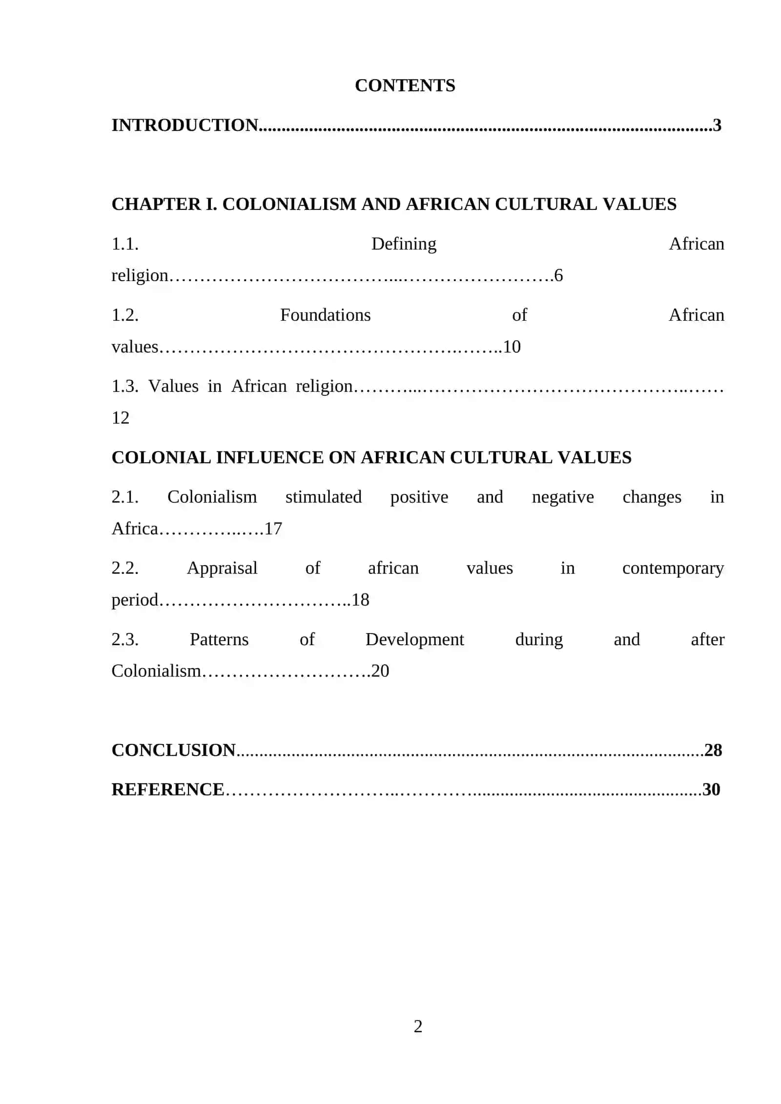 Analyze the influence of colonization of African culture 2