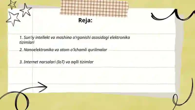 Elektronika tizimlari 2