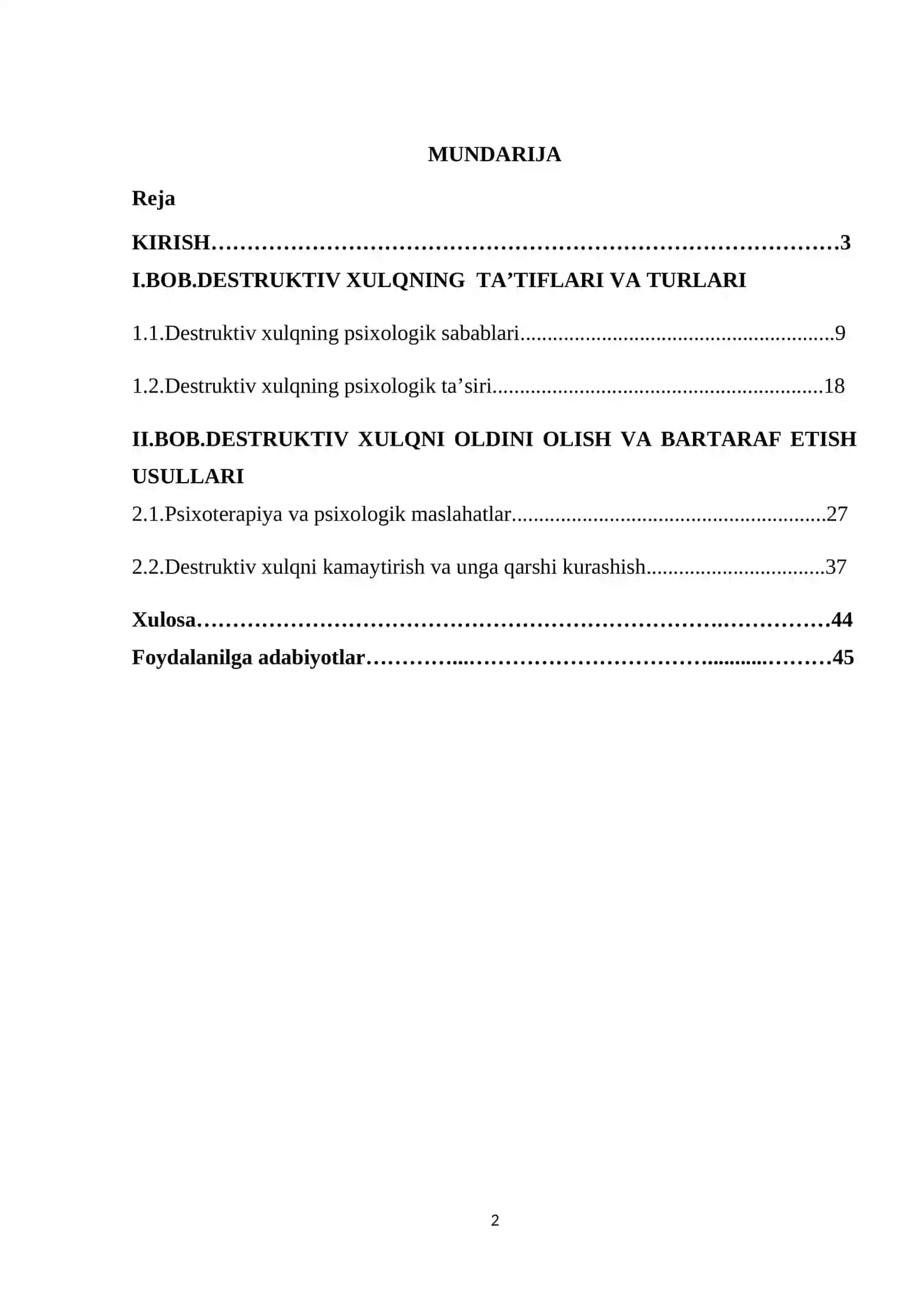 DESTRUKTIV XULQ PSIXOLOGIYASINING PSIXOLOGIK XUSUSIYATLARI 2