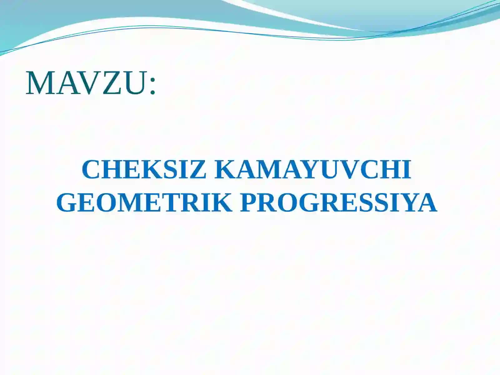 MATAMATIKA FANI O‘QITUVCHISI 2