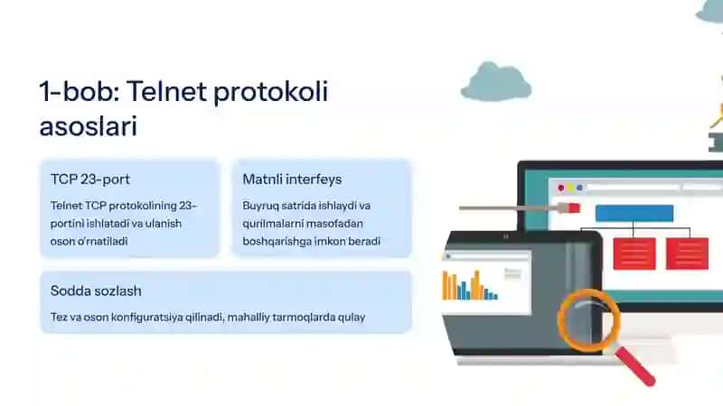 Telnet va SSH protokollarini o'rganish 2
