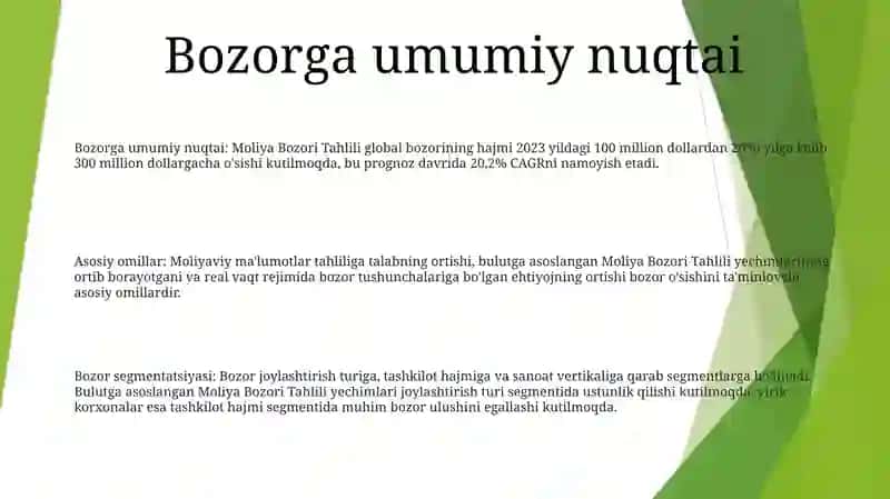 Moliya Bozori Tahlili 2