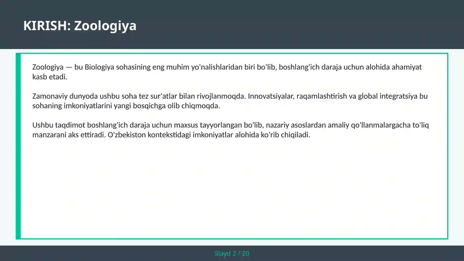 Zoologiya 2