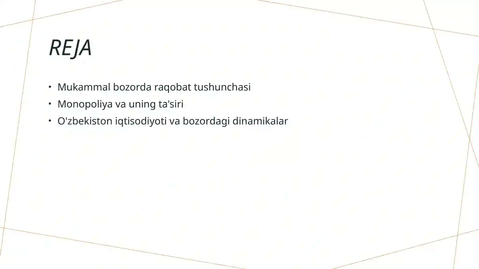Mukammal bozorda raqobat va monopoliya 2