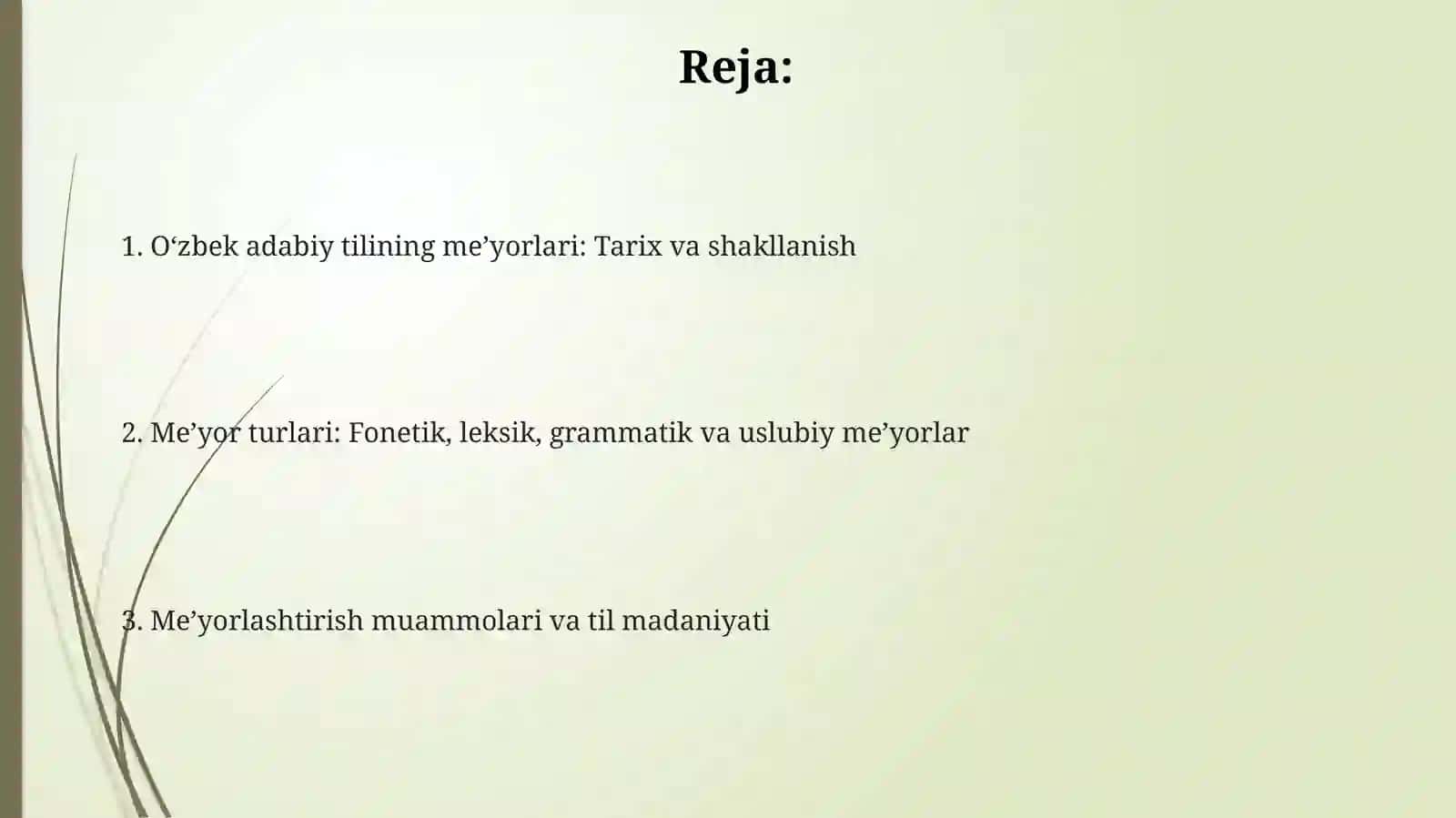 O'zbek adabiy tili me'yorlari 2