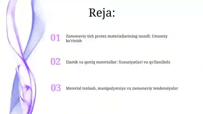 Zamonaviy tish protez materiallarining tasnifi 2