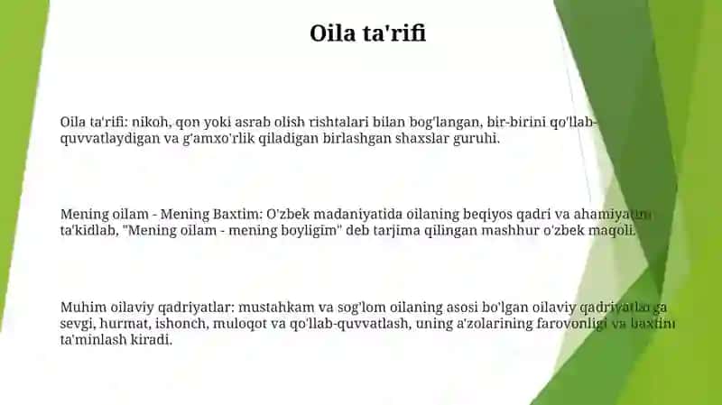 Mening Oilam - Mening Baxtim 2