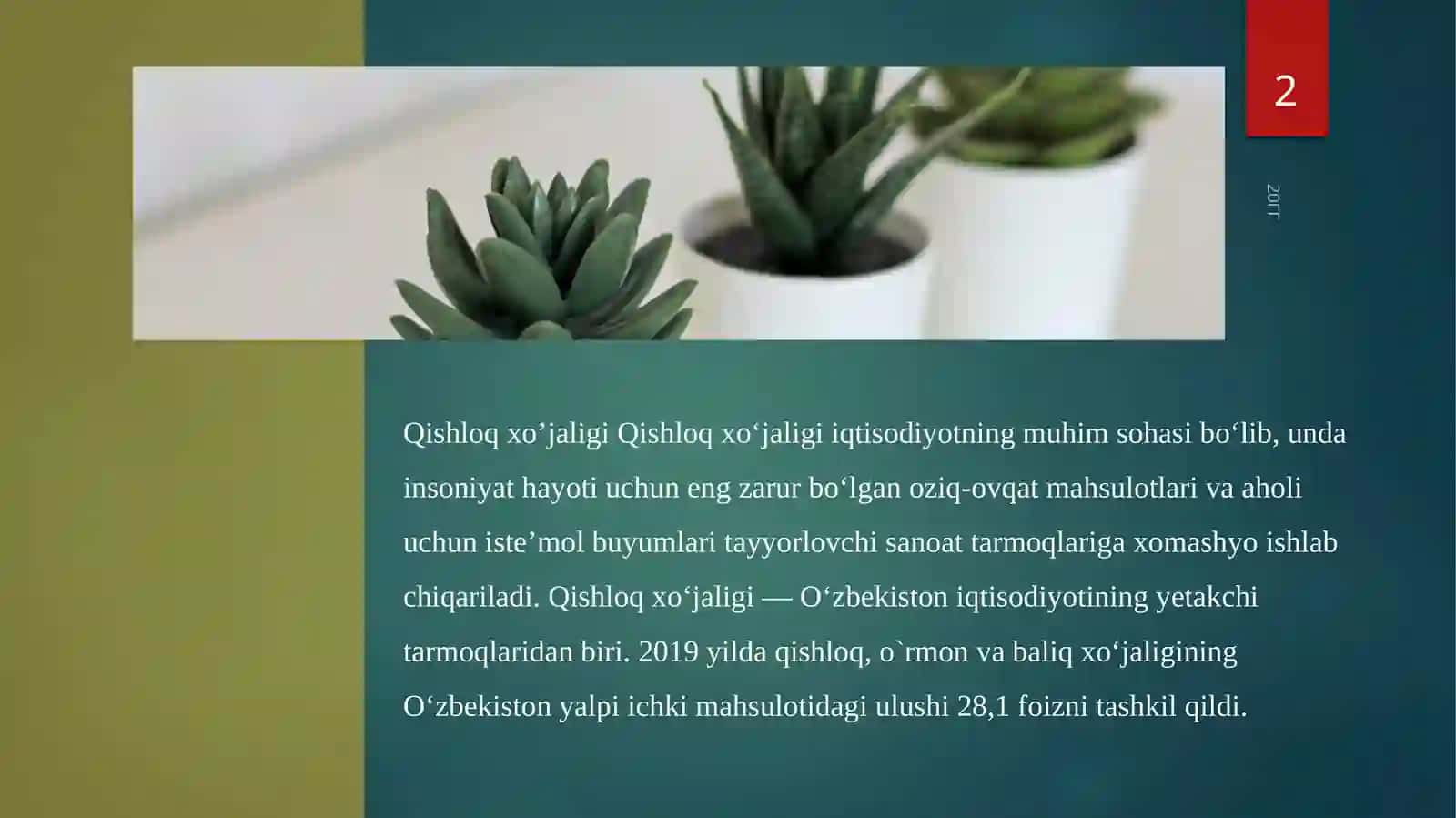AGRAR MUNOSABATLAR VA AGROBIZNES haqida slayd 2