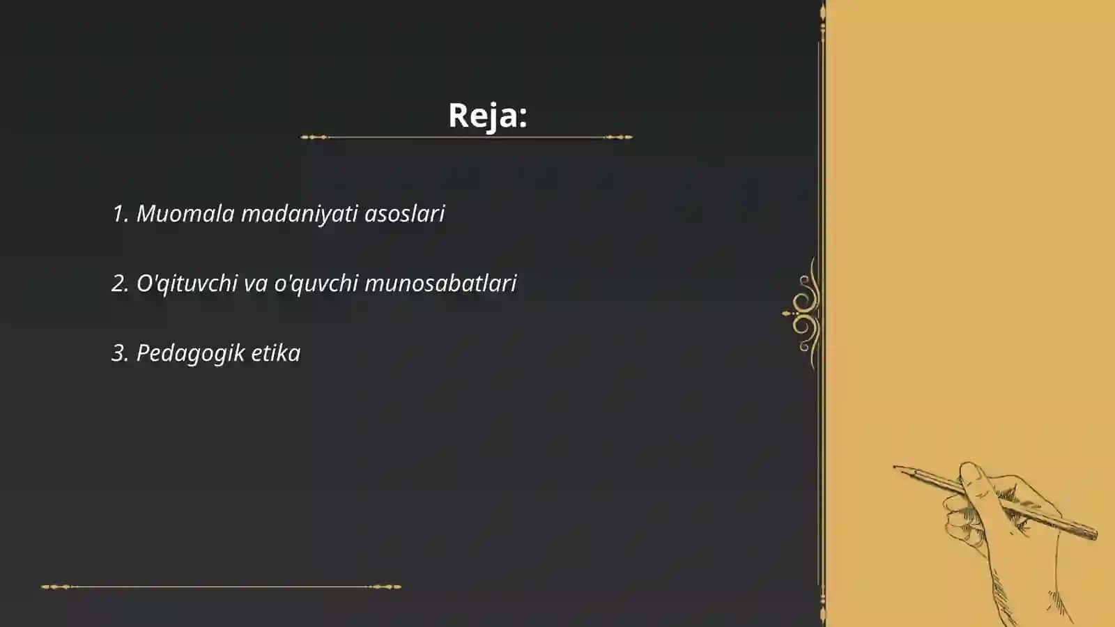 Muomala Madaniyati Asoslari 2