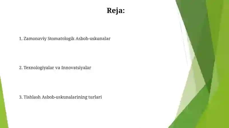 Zamonaviy Stomatologik Asbob-uskunalar 2