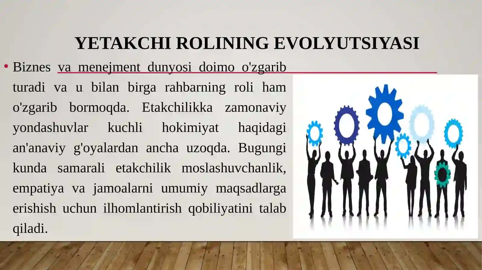 Rahbarlikka zamonaviy yondashuvlar 2