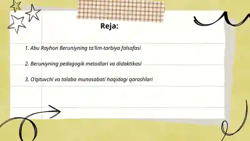 Abu Rayhon Beruniyning ta'lim-tarbiya falsafasi 2