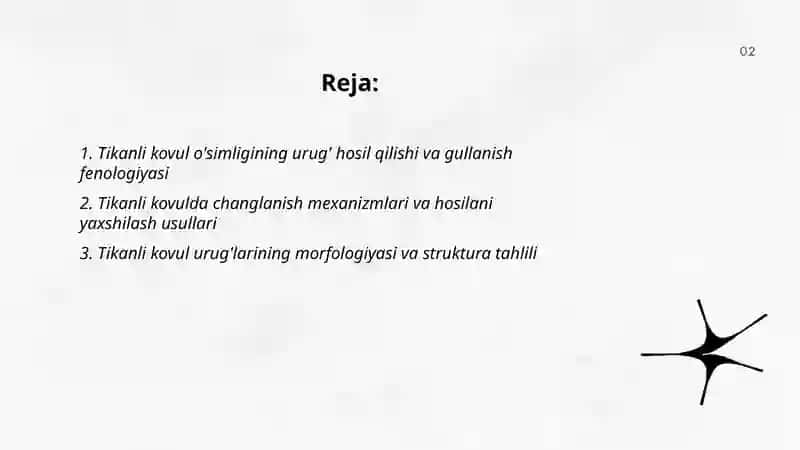 Tikanli kovul òsimligini uruğchiligi 2