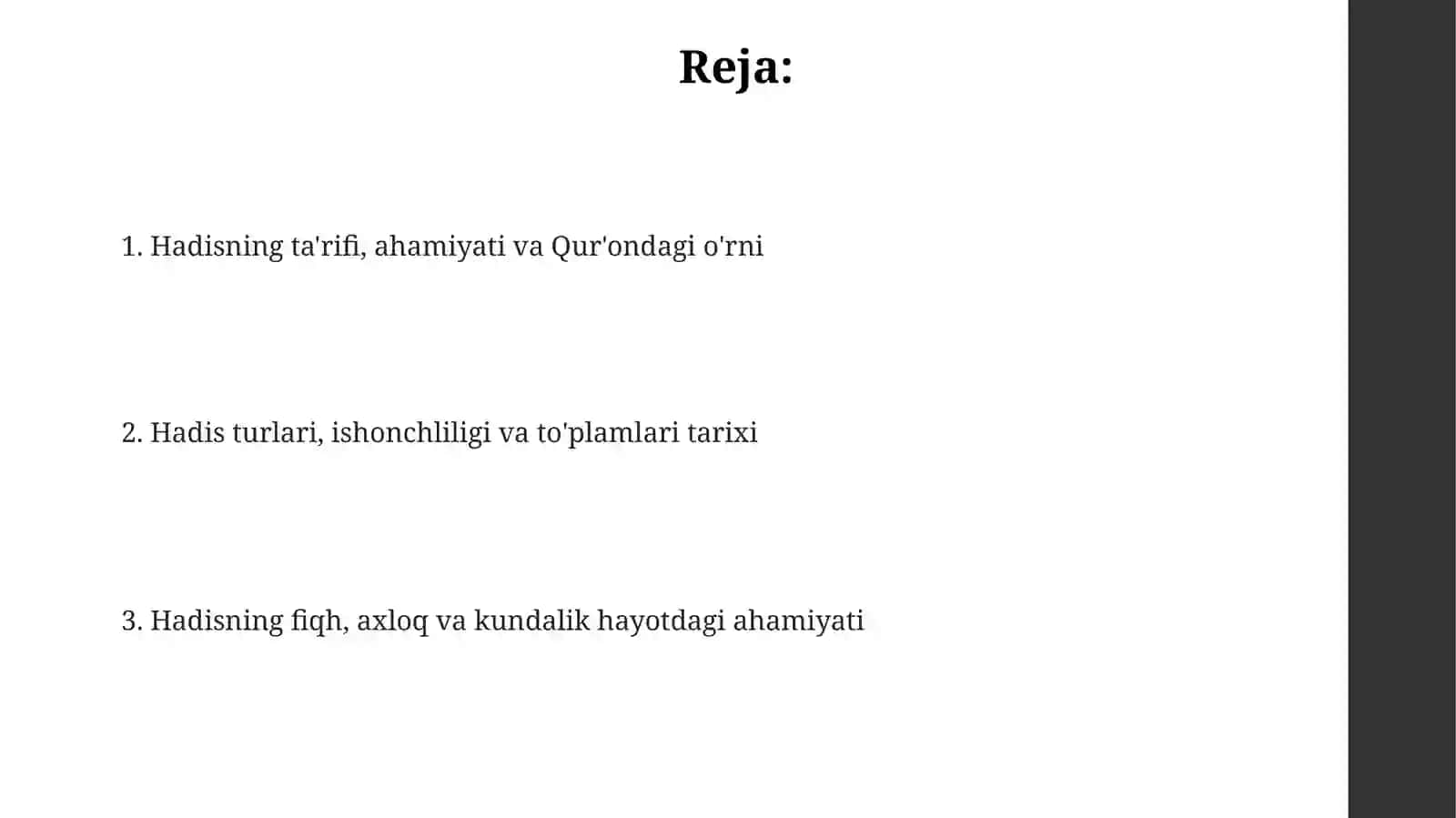 Hadis va hayot 2