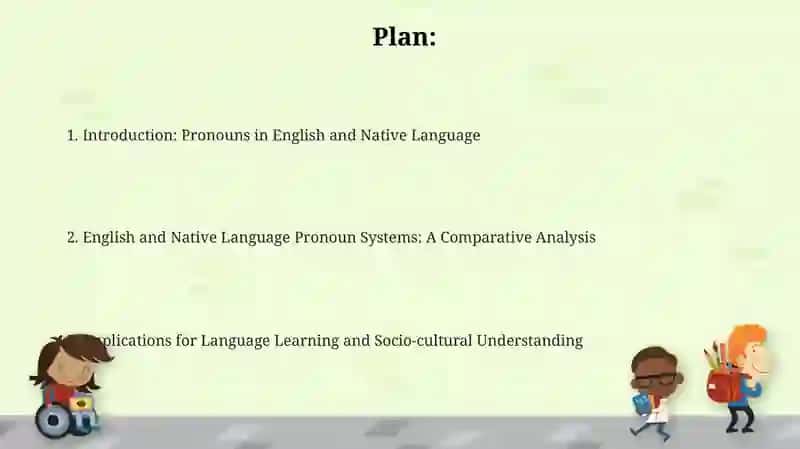 Personal Pronouns in English and Native Language 2