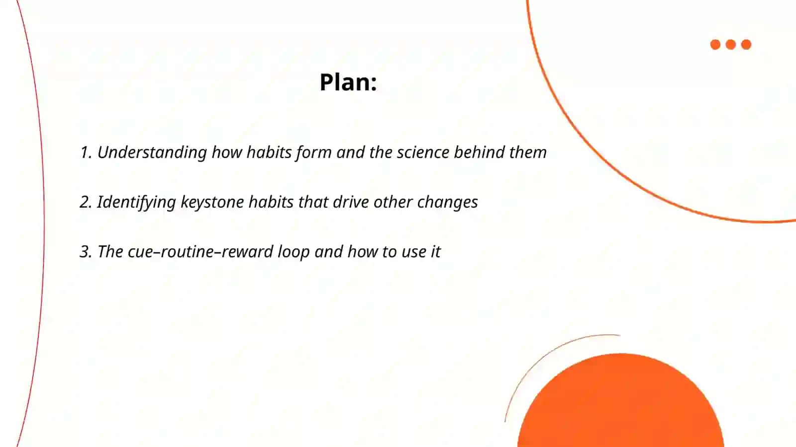 How to build good habits 2