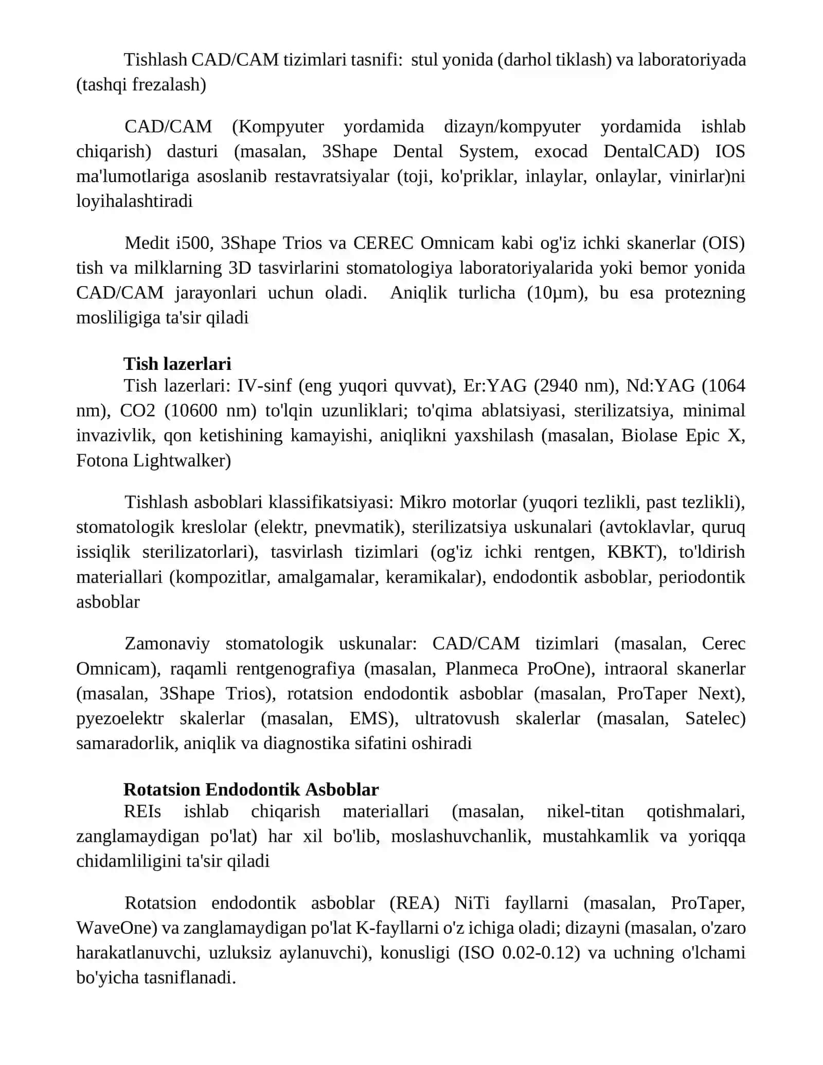 Zamonaviy stomatologik qurulmalar 2