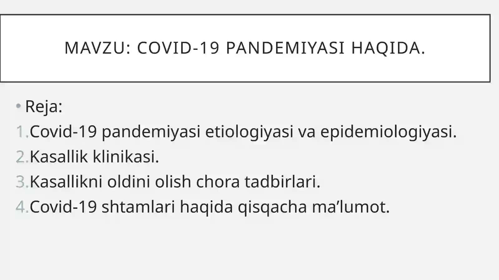 Covid-19pandemiyasihaqida 2