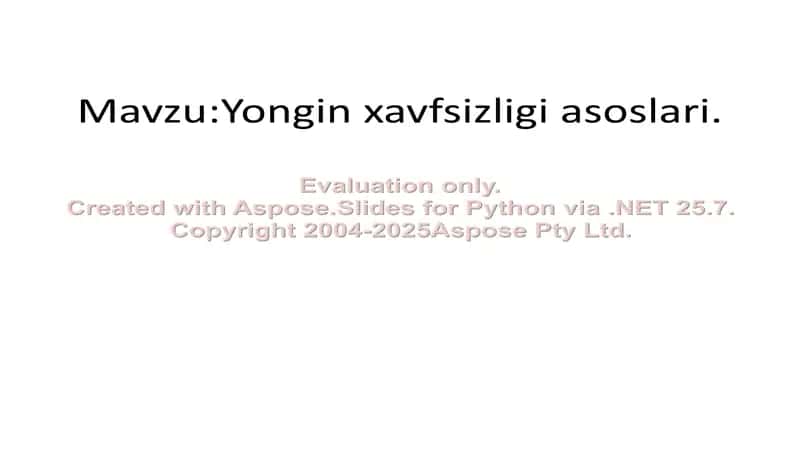 Yongin xavfsizligi asoslari 2