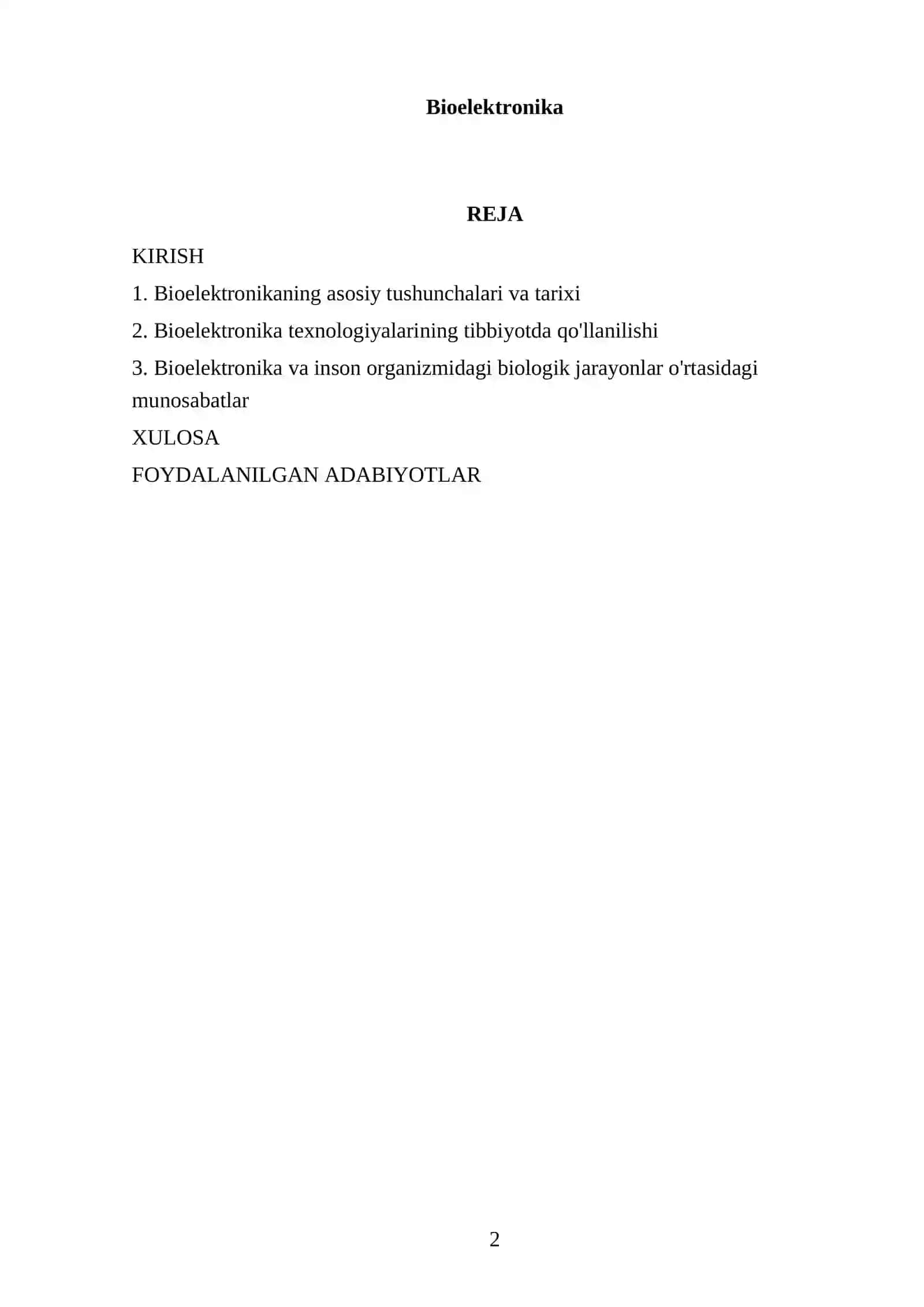 Bioelektronika 2