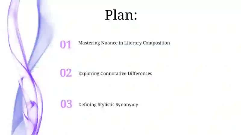 Stylistic synonyms:crafting nuance in literary speech 2