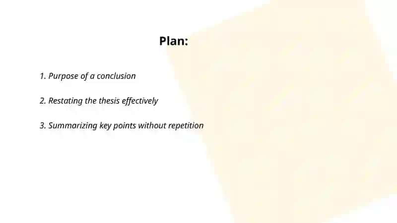 How to write a conclusion? 2