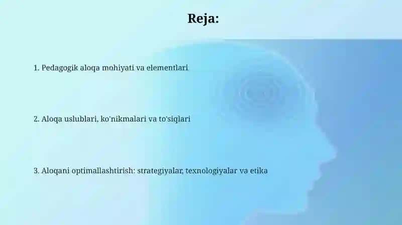 Pedagogik faoliyatda muloqot 2