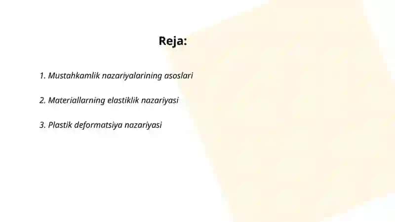 Mustahkamlik nazariyalari 2