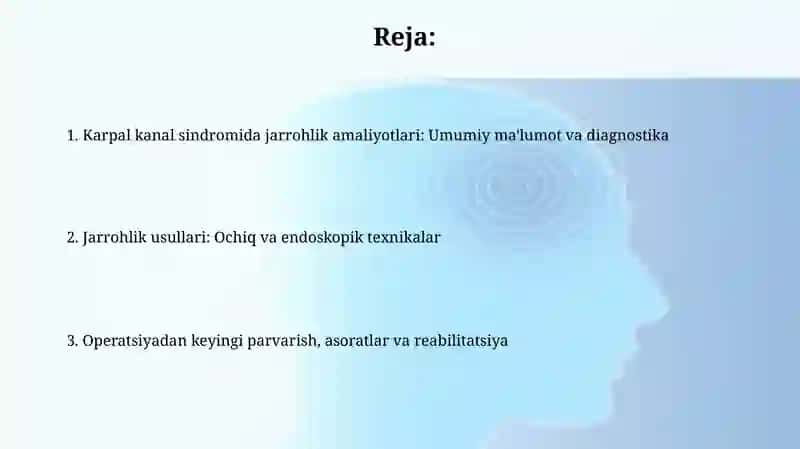 Karpal kanal sindromida jarrohlik amaliyotlari 2