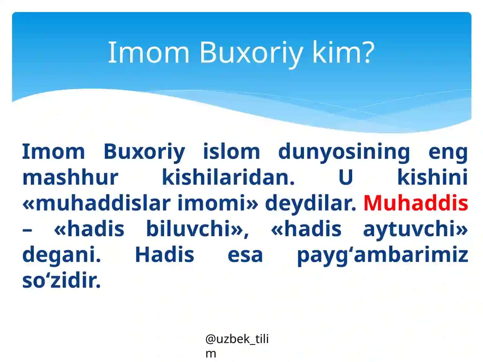 Imomal-Buxoriy.Hadislar 2