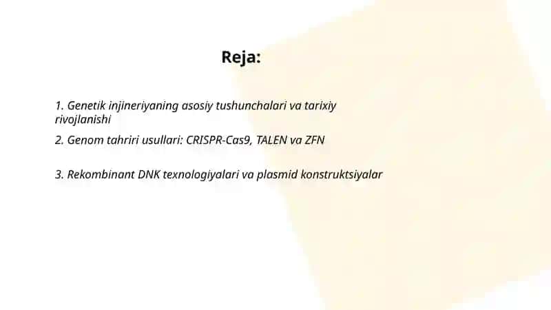 Genetik injineriya 2