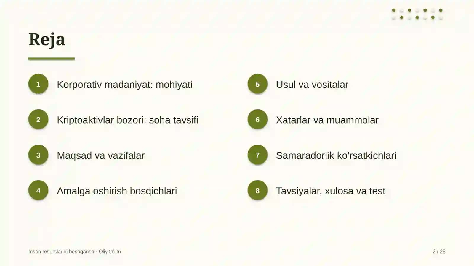 Kriptoaktivlar bozorida korporativ madaniyat 2
