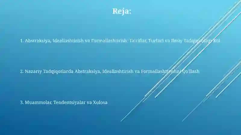 Nazariy Tadqiqot Usullari 2