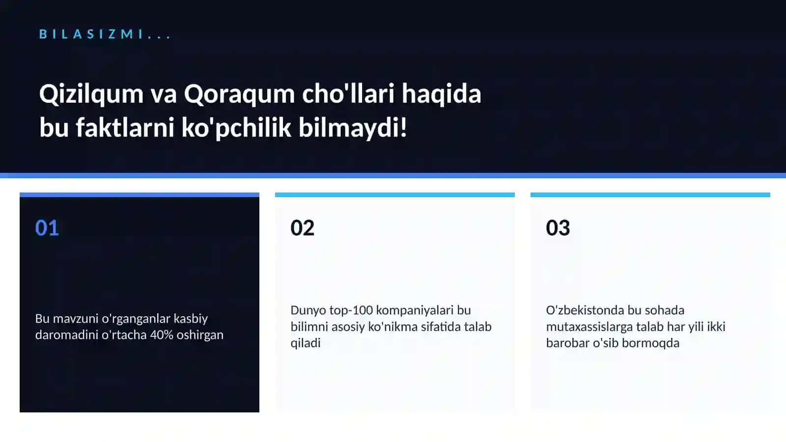 Qizilqum va Qoraqum cho'llari 2
