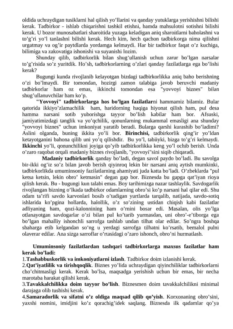 Tadbirkorlik 2