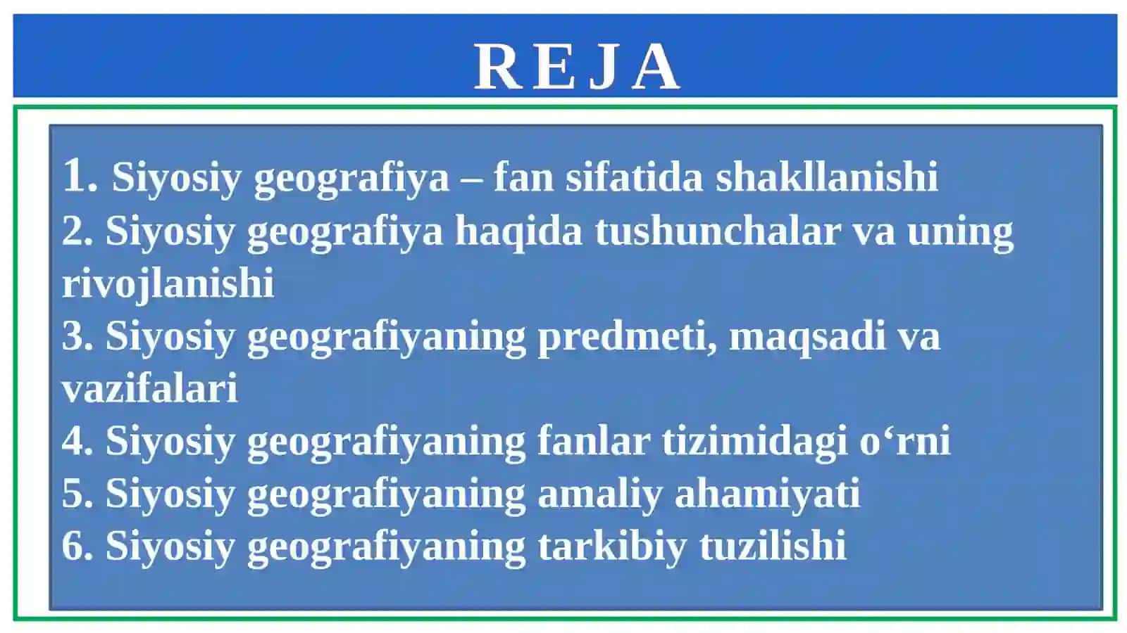 Siyosiygeografiya 2