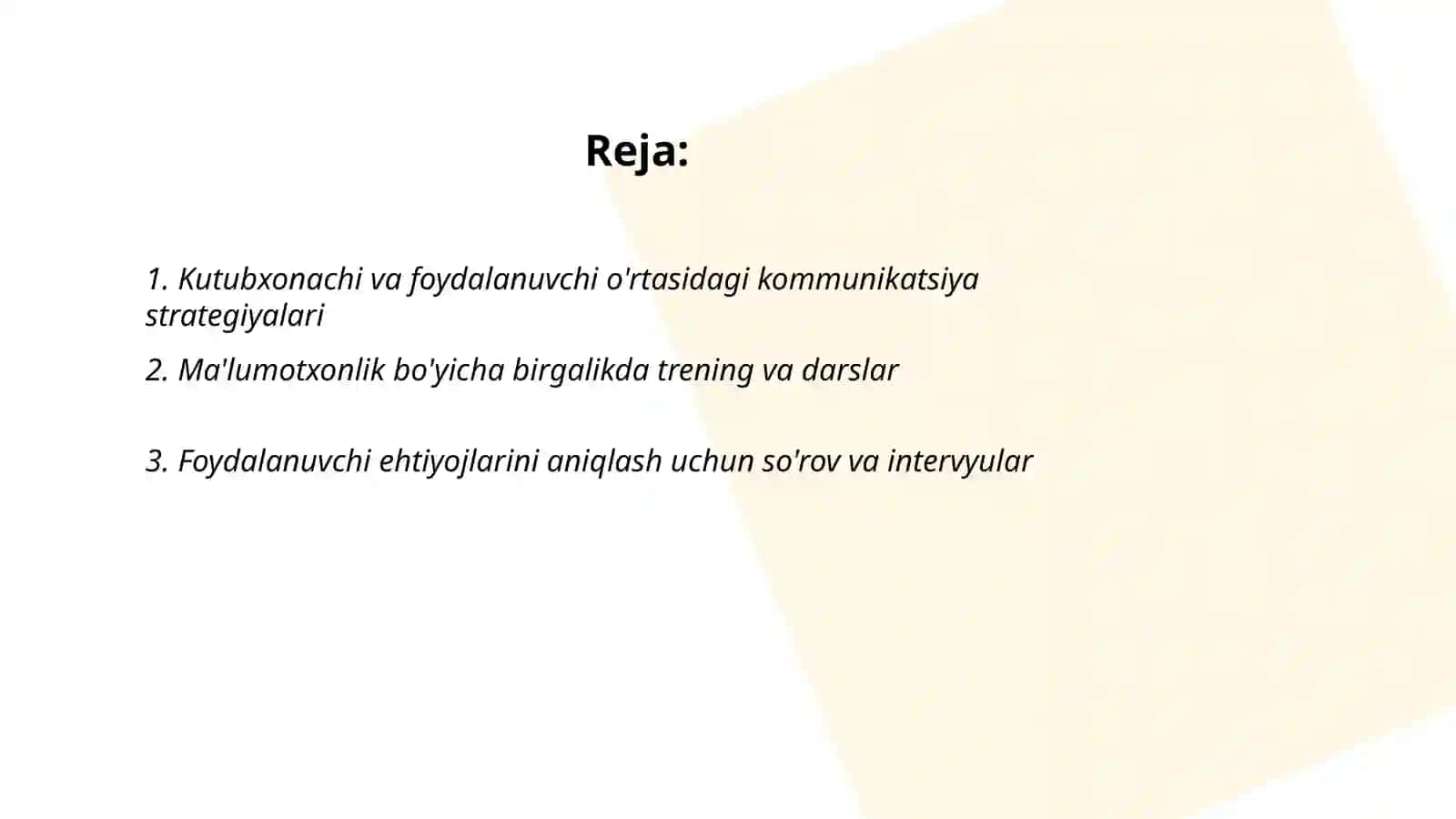 Kutubxonachi va foydalanuvchi o'rtasidagi hamkorlik 2
