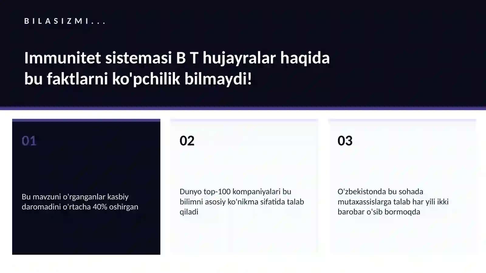 Immunitet sistemasi B T hujayralar 2