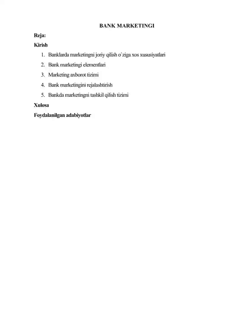 BANK MARKETINGI 2
