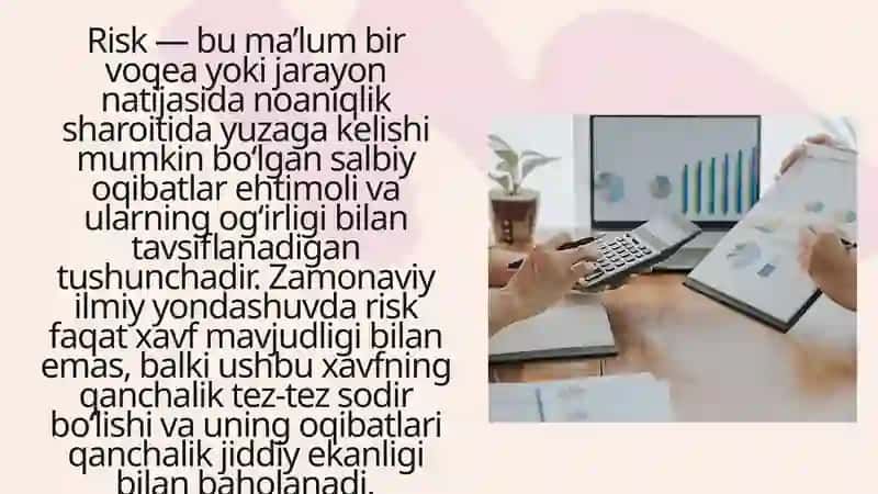 Risklarni Miqdoriy Baholash va Uni Aniqlash Usullari 2