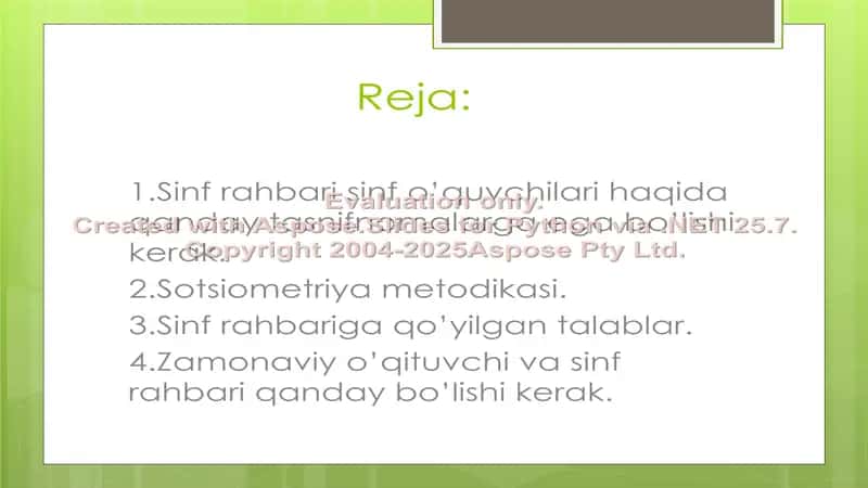O’quvchilarni o’rganish metodikasi 2