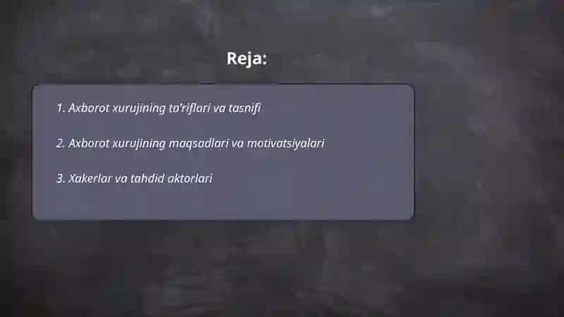 Axborot xuruji, axborot va g'ayri axborot. 2