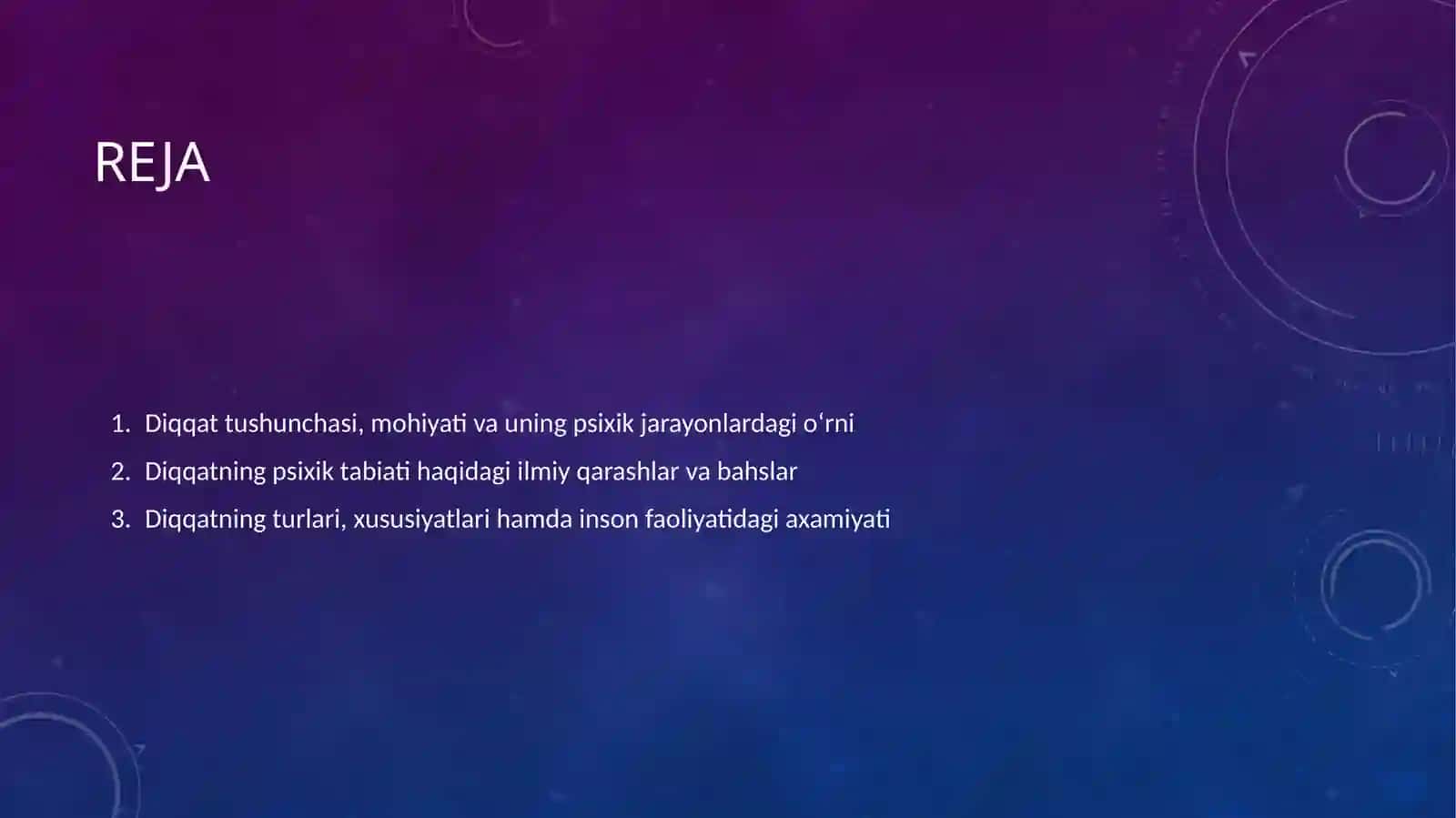 Diqqatning psixik o'rni haqidagi bahslar va uning tabiati 2
