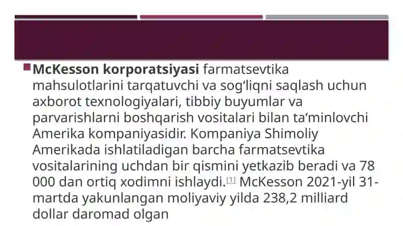 McKessonKorporatsiyasi 2