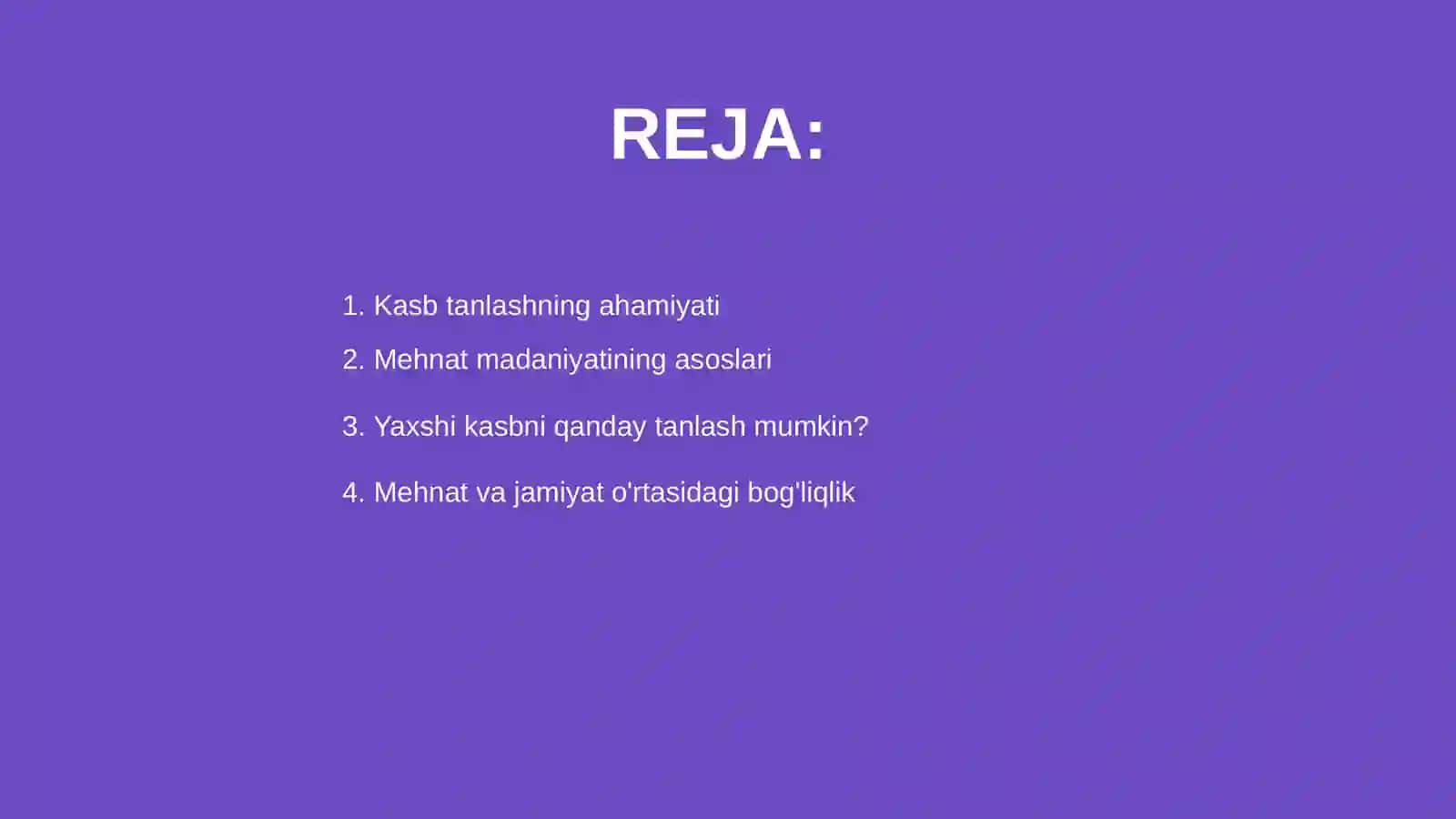 Kasb tanlash va mehnat madaniyati 2