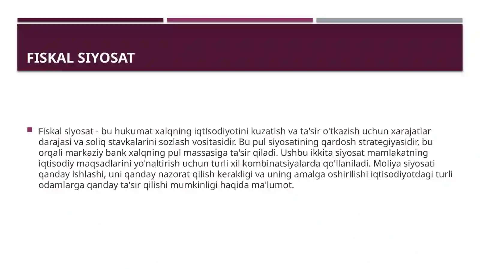 Fiskal siyosat 2